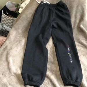 Pretty little thing black sweat pants